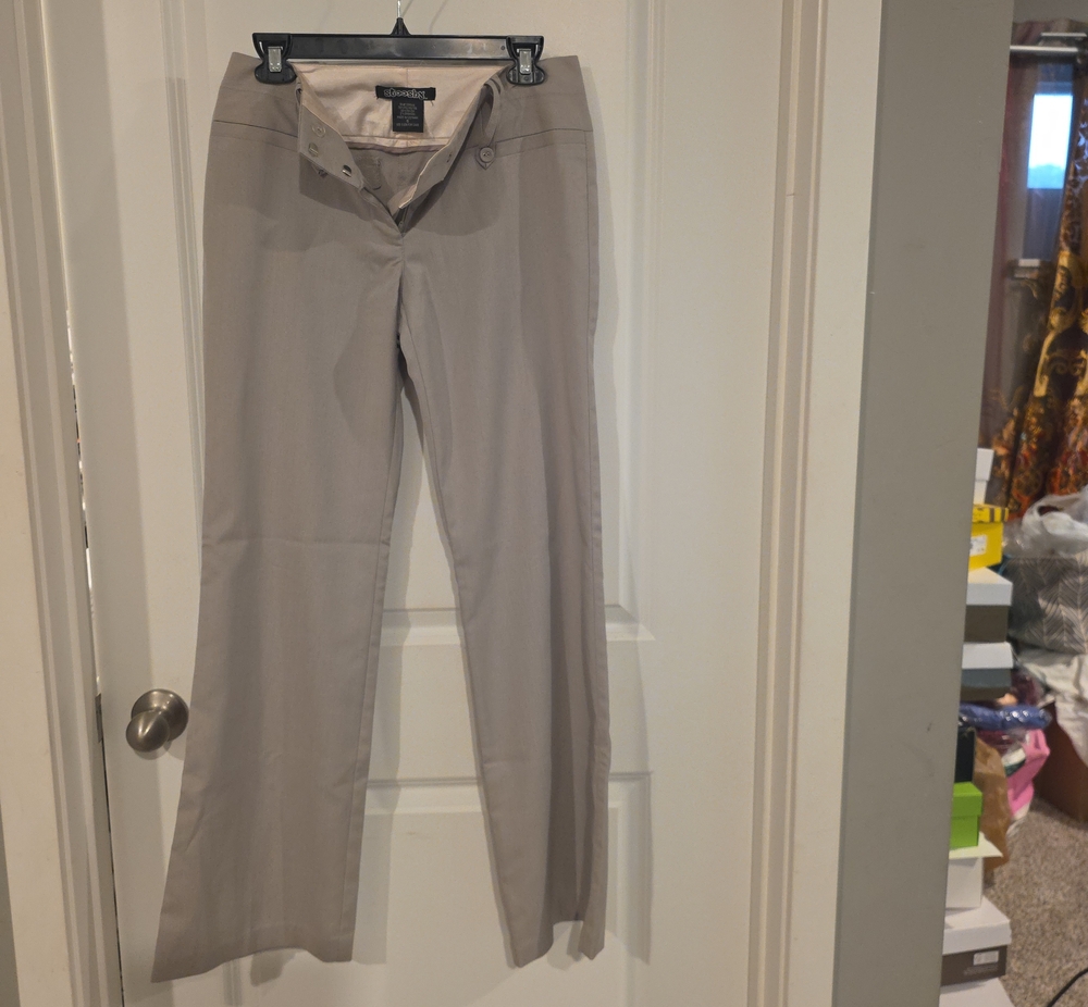 Stooshy Women's Light Taupe Boot Cut Pants